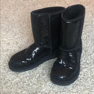 Black Sparkly UGGs